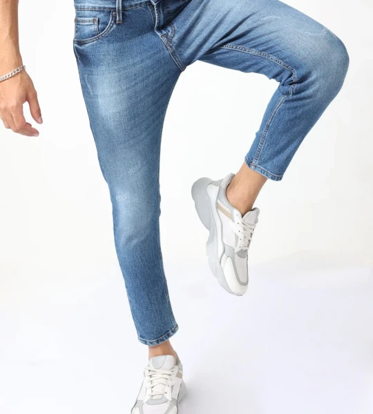 NILE BLUE STONE WASH STRETCHABLE DENIM